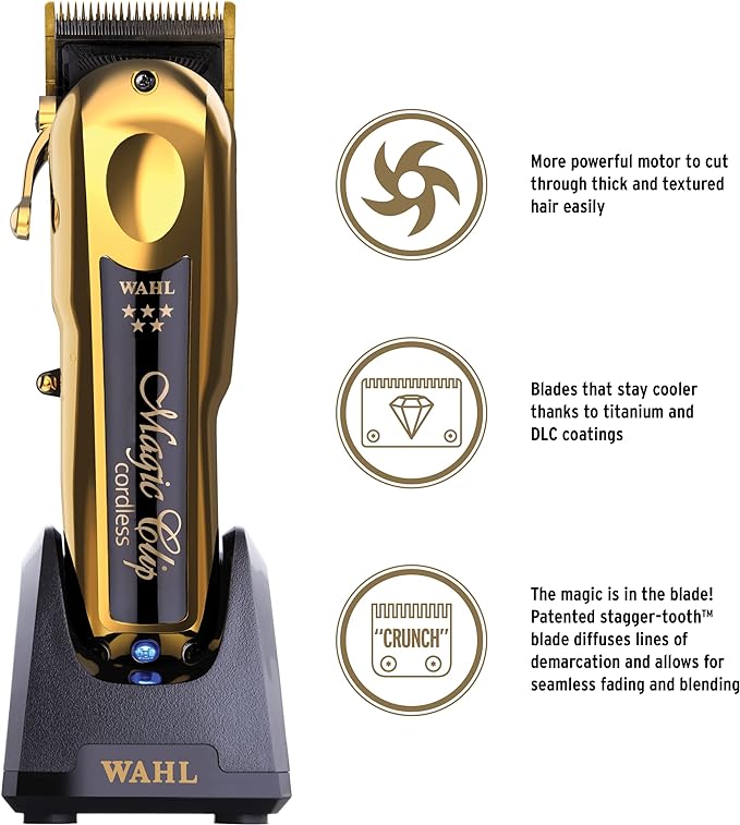 Wahl Professional 5 Star Gold Cordless Magic Clip Hair Clipper